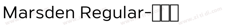 Marsden Regular字体转换